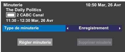 TOSHIBA TL938 - Pour faire une programmation en utilisant l'écran d'informations - 2