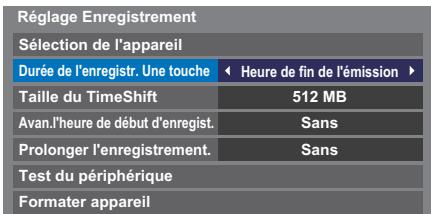 TOSHIBA TL938 - Pour régler la durée d'enregistrement pour l'Enregistrement une touche: - 1