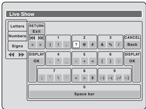 TOSHIBA D-VR6 - Types de clavier - 2