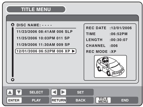TOSHIBA D-VR6 - Effacement d'une liste de lecture - 4
