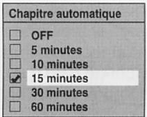 TOSHIBA RD-XV49DTKF2 - Réglage du chapitrage automatique - 7