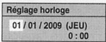 TOSHIBA RD-XV49DTKF2 - Réglage horloge - 1