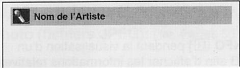 Nom de l'Artiste