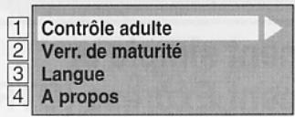 1 Contrôle adulte 2 Verr. de maturité 3 Langue 4 A propos