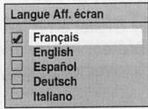 TOSHIBA RD-XV49DTKF2 - Langue Aff. écran (Par défaut: Français) - 1