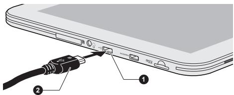 TOSHIBA AT200-100, AT270-100, AT300-101 - Connexion à un ordinateur - 1