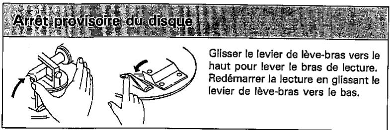 SHARP RP-1000H - Précautions pour la lecture des disques - 2