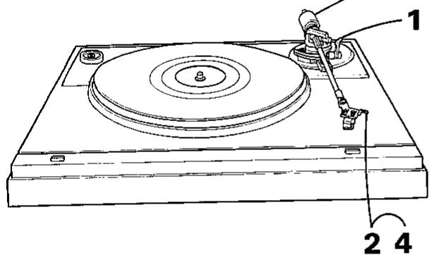 SHARP RP-1000H - Montage du tourne-disque stéréo - 3