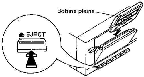 SHARP RT-116E - CHARGEMENT ET DÉCHARGEMENT DES BANDES CASSETTES - 1