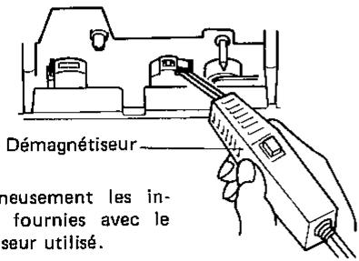 SHARP RT-160E - Démagnétisation des têtes - 1