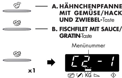 SHARP R-26ST-A - BEDIENUNG VON EXPRESS-MENU, EXPRESS-GAREN & EXPRESS-AUFTAUEN - 2