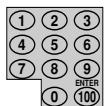 SHARP 27C540 - Enter the 4-digit secret No. using the REMOTE KEYPAD. When you choose the correct secret No., the VIEW TIMER is canceled. If the wrong secret No. is chosen, "SECRET No. IS INCORRECT" is displayed. Input the secret No. again in this case. - 1