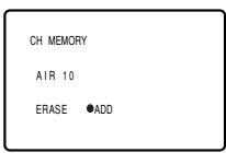 CH MEMORY AIR 10 ERASE ●ADD