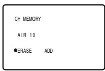 CH MEMORY AIR 10 ●ERASE ADD