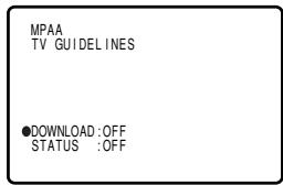 MPAA TV GUIDELINES ●DOWNLOAD:OFF STATUS :OFF