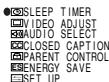 SHARP 27C540 - Sleep Timer - 2