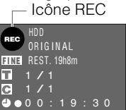 SHARP DV-HR300S/350S - Appuyez sur  REC alors que vous regardez l'émission. - 1