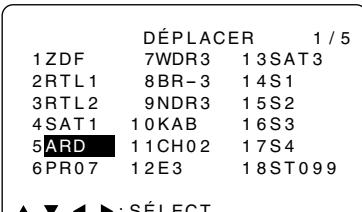 SHARP DV-HR300S/350S - Tri des canaux - 3