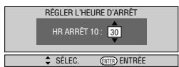 SHARP DV-HR300S/350S - Appuyez sur / pour programme l'heure de fin d'enregistrement. - 1