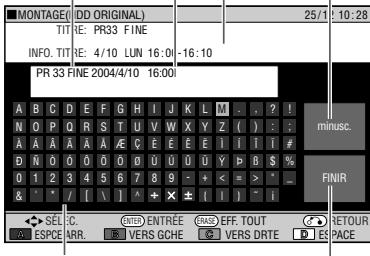 SHARP DV-HR300S/350S - Changez le nom de titre. - 1
