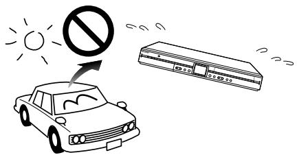 SHARP DV-HR400F - N'utilise pas l'enregistreur dans des endroits soumis à des températures élevées. - 1