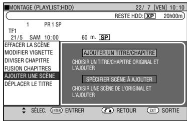 SHARP DV-HR400F - Sélection et ajust d'une scène - 1
