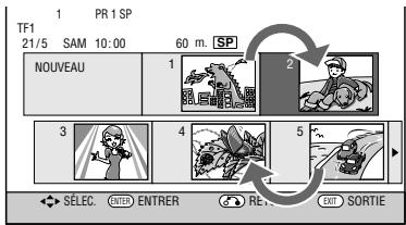 SHARP DV-HR400F - Changement de I'ordre des titres (DEPLACER LE TITRE) - 1