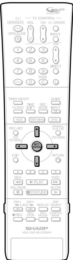 SHARP DV-HR400F - Appuyez sur SET/ENTER pour poursuivre l'installation. - 2