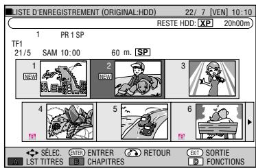 SHARP DV-HR400F - Appuyez sur /  / pour selectionnez le titre à monter. - 1
