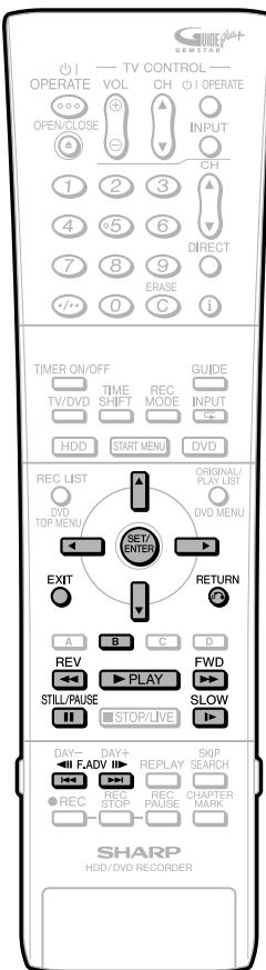 SHARP DV-HR400F - Appuyez sur / pour selectionner "AJOUTER UNE SCENE", puisappuyez sur SET/ENTER. - 2