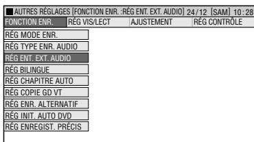 SHARP DV-HR400F - Opérations de base pour le réglage de FONCTION ENR. (FONCTION ENREGISTREMENT) - 3