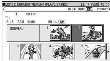 SHARP DV-HR400F - ① Appuyez sur ORIGINAL/PLAY LIST à l'écran "PLAYLIST". - 1