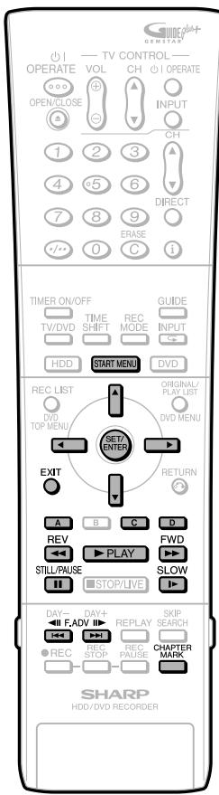 SHARP DV-HR400F - Appuyez sur START MENU. - 7