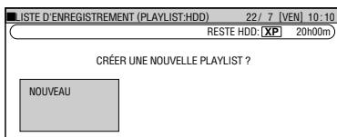 SHARP DV-HR400F - Appuyer sur ORIGINAL/PLAY LIST pour afficher I'ecran "PLAY LIST". - 1