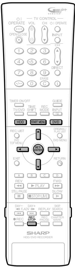 SHARP DV-HR400F - REMARQUE - 1