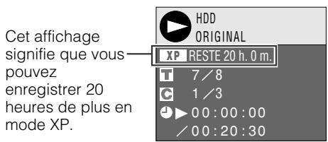 SHARP DV-HR400F - Exemple d'Écran HDD - 1