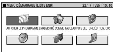 SHARP DV-HR400F - Appuyez sur /  / pour selectionner ("LISTE ENR"), puis appuyez sur SET/ENTER. - 1