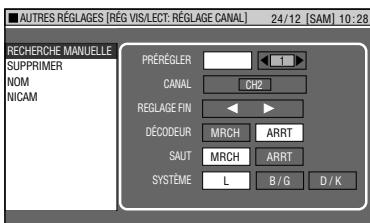 SHARP DV-HR400F - Réglage Canal (chaîne) - 3