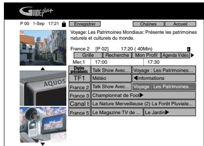 P 00 1-Sep 17:21 Enregistrer Chaines Accueil Voyage: Les Patrimoines Mondiaux: Présente les patrimoines naturels et culturels du monde. France 2 [P 02] 17:20 (40Min) Grille Recherche Mon Profil Agenda Vidéo Mer,1 17:00 17:30 Duplo préments Talk Show Avec... TFT1 Méto Informations France 2 Talk Show Avec... France 3 Championnat de Foot Canal t La Nature Merveilleuse (2) La Forêt Pluviale... France 5 Le Magazine TV de ... Le Jardin...