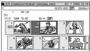 SHARP DV-HR400S/450S/480S - Appuyez sur /  /  / pour selectionner le titre à monter, puis appuyez sur Bleu (D) (FONCTIONS). - 1