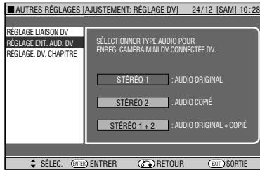 SHARP DV-HR480F - RÉGLAGE DV CHAPITRE - 3