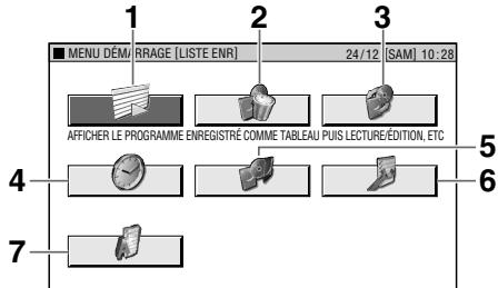 SHARP DV-HR480F - MENU DÉMARRAGE - 1