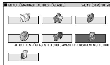 SHARP DV-HR480F - Opérations de base de MENU DÉMARRAGE - 1