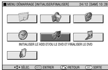 SHARP DV-HR480F - Opérations de base pour INITIALISER/FINALISER - 1