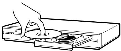 SHARP DV-HR480F - Chargement d'un disque - 2