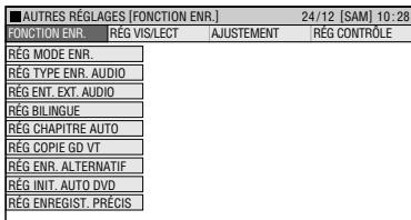 SHARP DV-HR480F - Opérations de base pour le réglage de FONCTION ENR. (FONCTION ENREGISTREMENT) - 2