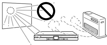 SHARP DV-HR480F - N'utilisez pas l'enregistreur dans des endroits soumis à des températures élevées. - 2