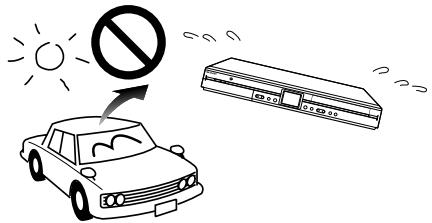 SHARP DV-HR480F - N'utilisez pas l'enregistreur dans des endroits soumis à des températures élevées. - 1