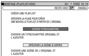 SHARP DV-HR480F - Création à partir de titres ou de chapitre originaux - 2