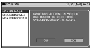 SHARP DV-HR480F - Opérations de base pour INITIALISER/FINALISER - 3